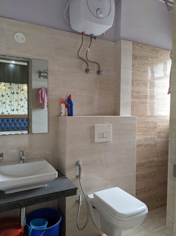 Bathroom in 3 BHK Apartment at Rungta Madgul Antaraa, Diamond Harbour Road – for Rent