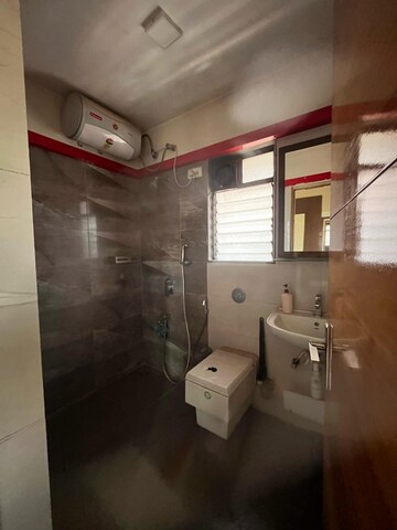 Bathroom in 4 BHK Apartment at Thakur Jewel Tower, Kandivali East – for Rent
