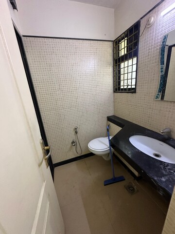Bathroom in 4 BHK Apartment at Suchidham Complex, Goregaon East – for Rent