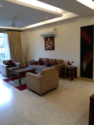 Living Room in 3 BHK Builder Floor at Jor Bagh – for Rent