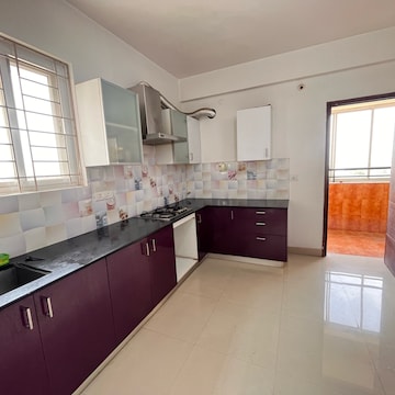 Kitchen in 3 BHK Apartment at Poulomi Indus Crest, Osman Nagar – for Rent