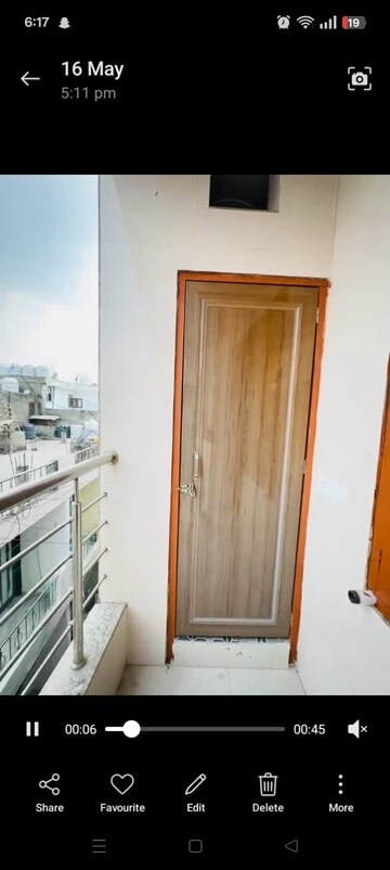 Balcony in 2 BHK Builder Floor at Mayur Vihar Phase 1 – for Rent