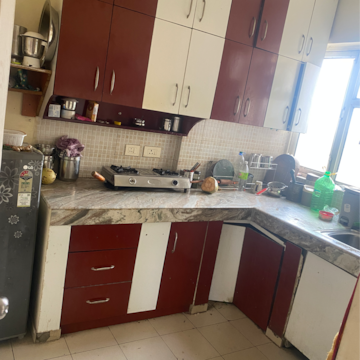Kitchen in 3 BHK Apartment at Piedmont Taksila Heights, Sector 37c – for Rent