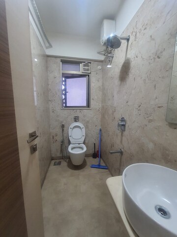 Bathroom in 2 BHK Apartment at Chandak Cornerstone, Worli – for Rent