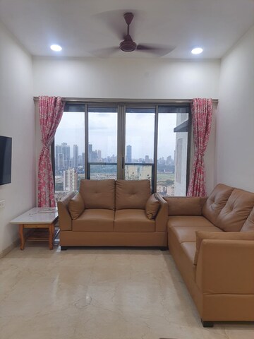 Living Room in 2 BHK Apartment at Chandak Cornerstone, Worli – for Rent