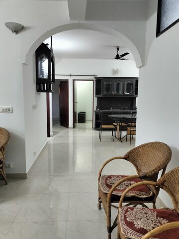 Living Room in 4 BHK Apartment at Sector 10 Dwarka – for Rent