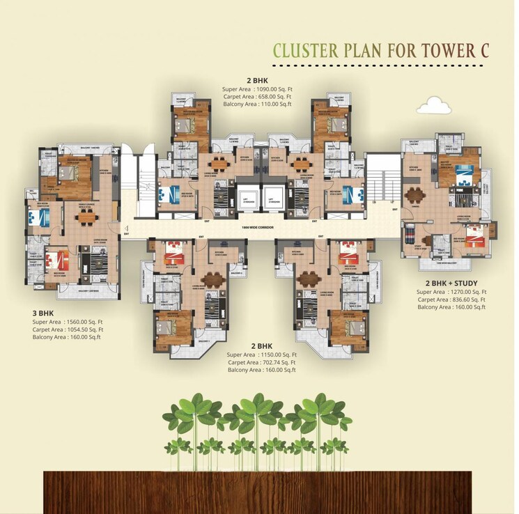 Master Plan, urban-axis-urban-woods 3 Bedroom 1560 Sq.Ft. Apartment In Sushant Golf City Lucknow 8757639