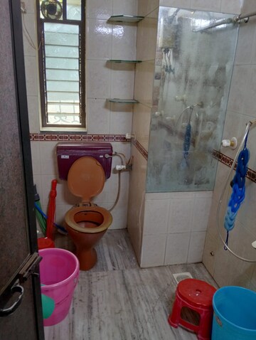 Bathroom in 2 BHK Apartment at Sector 3 Sanpada – for Rent