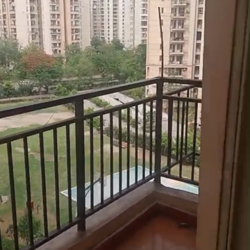Balcony in 3 BHK Apartment at Jaypee Greens Kosmos, Sector 134 – for Rent