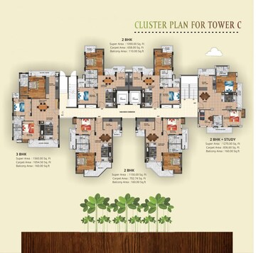 Master Plan in 2.5 BHK Apartment at Urban Axis Urban Woods, Sushant Golf City – for Sale