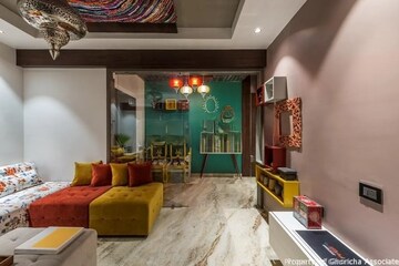 Living Room in 4 BHK Apartment at Siddhivinayak Horizon, Prabhadevi – for Sale