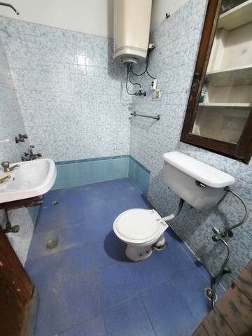 Bathroom in 3 BHK Builder Floor at Malviya Nagar – for Rent