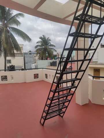 Staircase in 5 BHK Independent House at Basaveshwara Nagar – for Rent