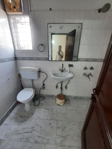 Bathroom in 2 BHK Builder Floor at Malviya Nagar – for Rent