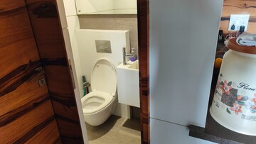 Bathroom in 2 BHK Apartment at SK Guruprabha Apartment, Dadar West – for Sale