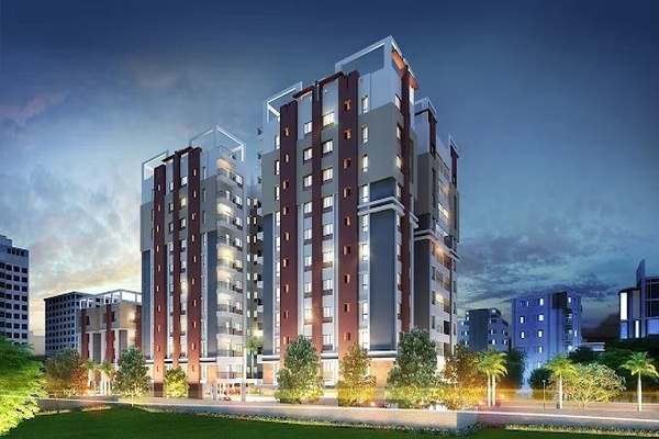 3 BHK + Pooja Room 1040 Sq.Ft. Apartment in GLS Ruposi Bangla