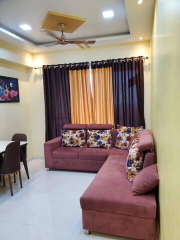 Living Room in 1 BHK Apartment at Bhairaav Goldcrest Residency, Ghansoli – for Rent