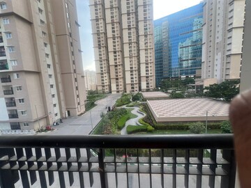 Balcony in 2.5 BHK Apartment at Prestige High Fields, Gachibowli – for Rent