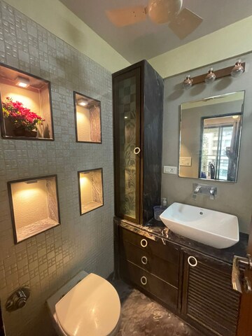 Living Room in 2 BHK Apartment at Nav Bahar, Khar West – for Rent