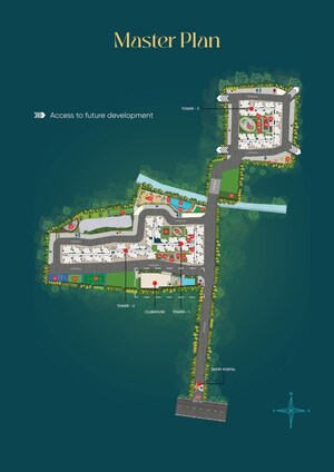 Master Plan in 2 BHK Apartment at Sowparnika Rhythm Of Rain, Whitefield – for Sale