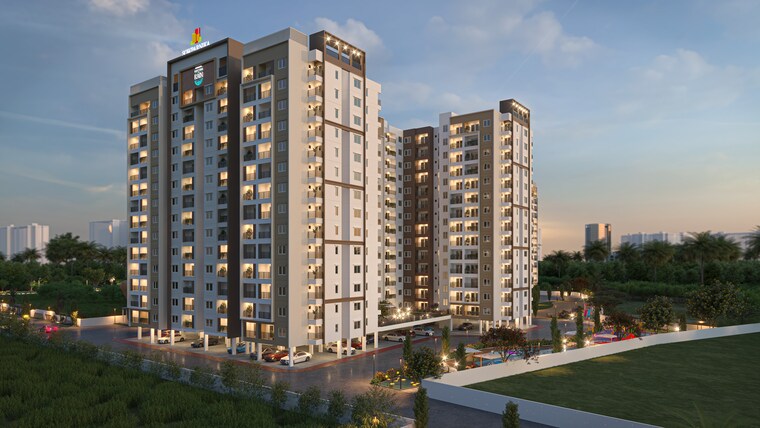 Exterior View, sowparnika-rhythm-of-rain 2 Bedroom 940 Sq.Ft. Apartment In Whitefield Bangalore 8759194
