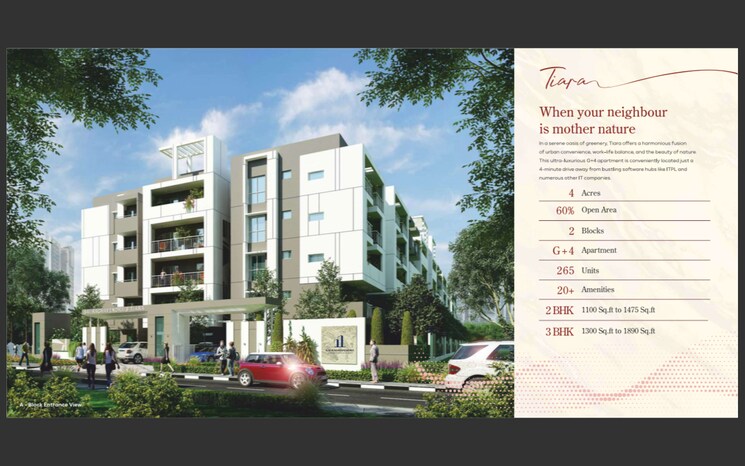Exterior View, sai-raghavendra-tiara 3 Bedroom 1485 Sq.Ft. Apartment In Whitefield Bangalore 8759138