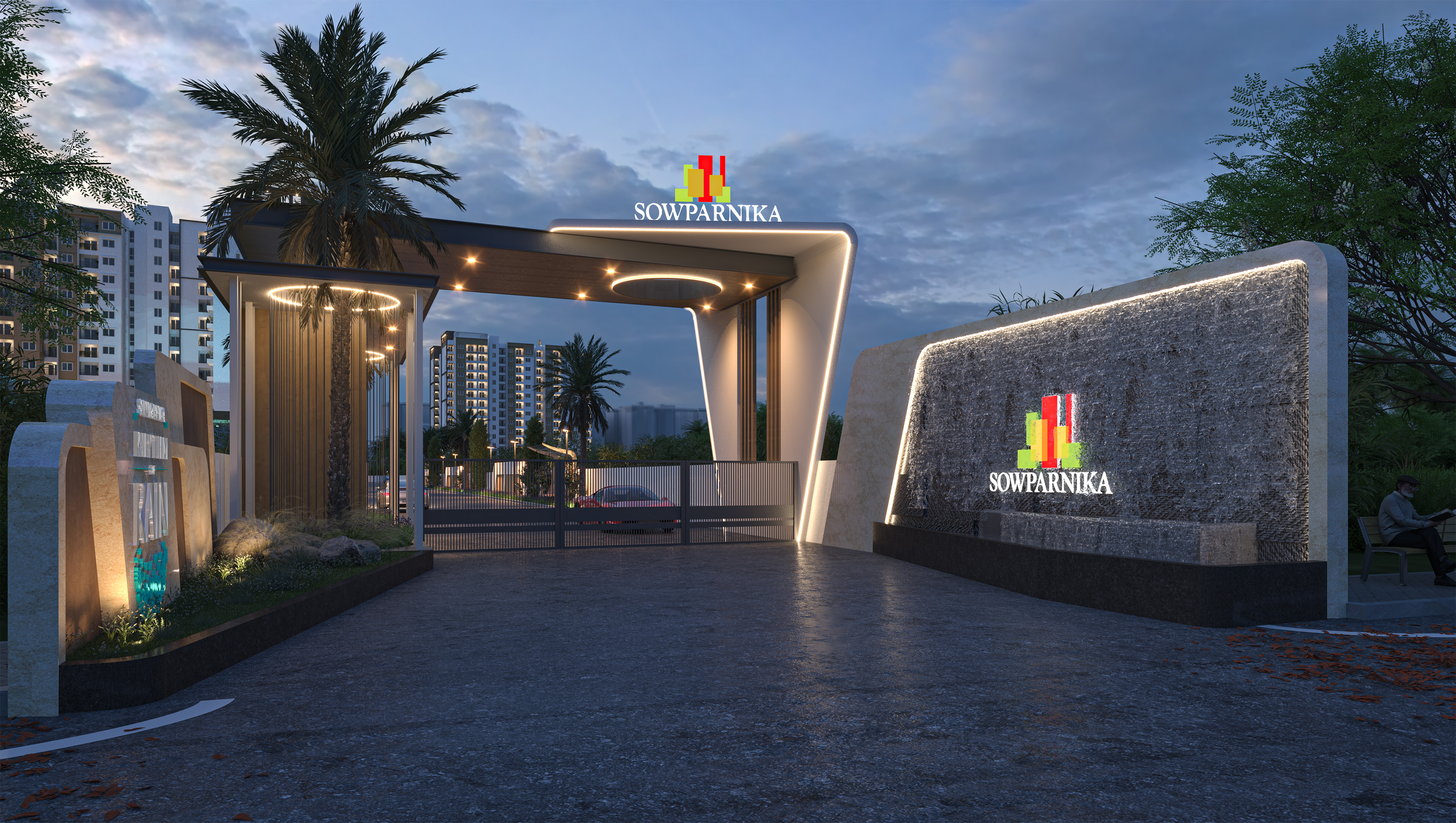 3 BHK + Study Room 1601 Sq.Ft. Apartment in Sowparnika Rhythm Of Rain