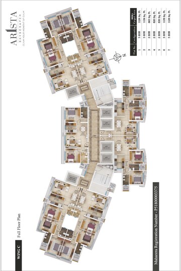 Master Plan in 3 BHK Apartment at Sahajanand Arista, Goregaon West – for Sale