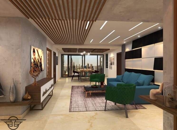 Living Room, my-home-bhooja 3 Bedroom 2595 Sq.Ft. Apartment In Hi Tech City Hyderabad 8759598