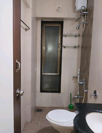 Bathroom in 2 BHK Apartment at Kanakia Eternity Apartments, Dharamveer Nagar – for Rent