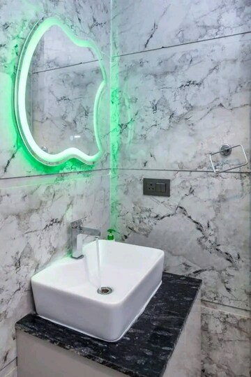 Bathroom in 1 BHK Builder Floor at Saket – for Rent