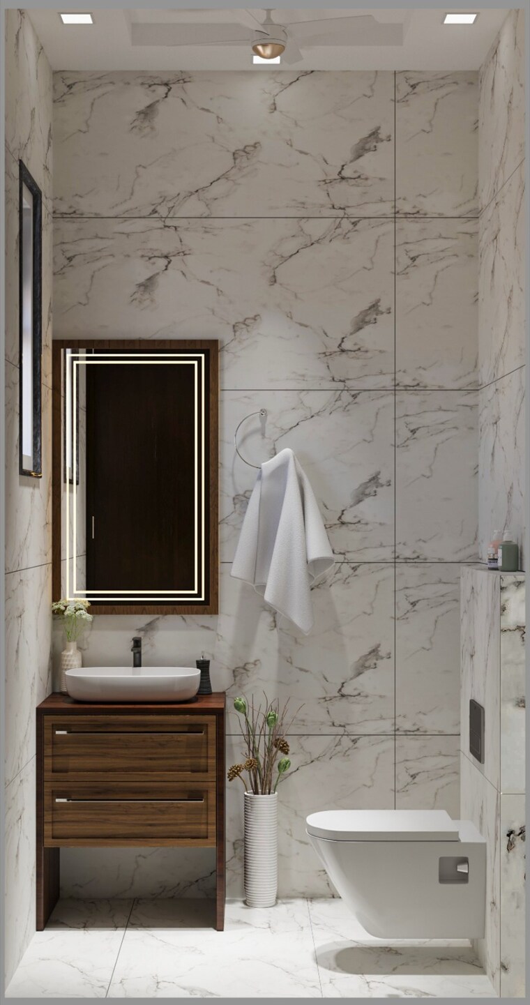 Bathroom, bptp-district 3 Bedroom 2000 Sq.Ft. Builder Floor In Sector 81 Faridabad 8759882