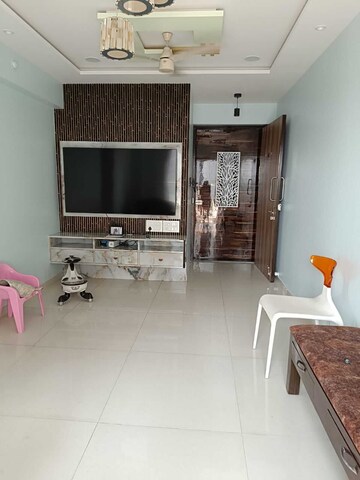 Living Room in 2 BHK Apartment at Ashar Axis, Majiwada – for Rent