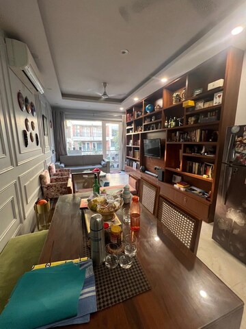Living Room in 3 BHK Builder Floor at Chittaranjan Park – for Sale