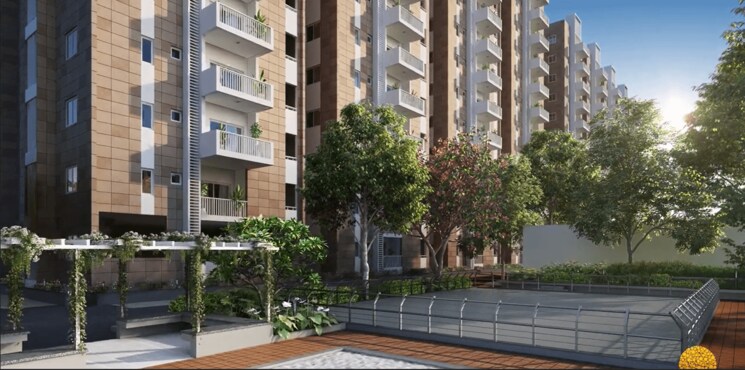 Exterior View, ambience-courtyard 2.5 Bedroom 1340 Sq.Ft. Apartment In Manikonda Hyderabad 8759965