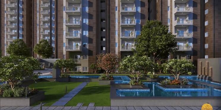 Exterior View, ambience-courtyard 2.5 Bedroom 1340 Sq.Ft. Apartment In Manikonda Hyderabad 8759965