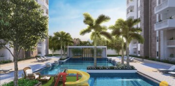 Swimming Pool in 2.5 BHK Apartment at Ambience Courtyard, Manikonda – for Sale