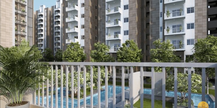 Exterior View, ambience-courtyard 2.5 Bedroom 1340 Sq.Ft. Apartment In Manikonda Hyderabad 8759965