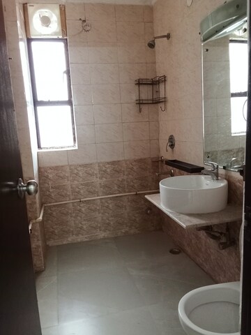 Bathroom in 3 BHK Apartment at B2 Green Glade Apartments, Vasant Kunj – for Rent