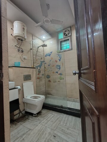 Bathroom in 2 BHK Apartment at Boutique Residential Apartments C-220, Malviya Nagar – for Rent