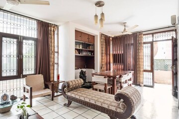 Living Room in 3 BHK Apartment at Greater Kailash ii – for Rent