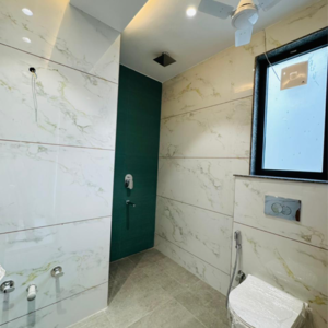Bathroom in 4 BHK Builder Floor at Ansal API Esencia, Sector 67 – for Sale