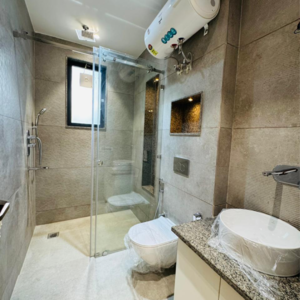 Bathroom in 4 BHK Builder Floor at Ansal API Esencia, Sector 67 – for Sale