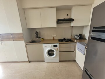 Kitchen in 1 BHK Apartment at Hiranandani Estate Solitaire C, Ghodbunder Road – for Rent