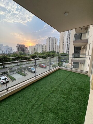 Balcony in 3.5 BHK Apartment at Shalimar Belvedere Court, Gomti Nagar – for Rent