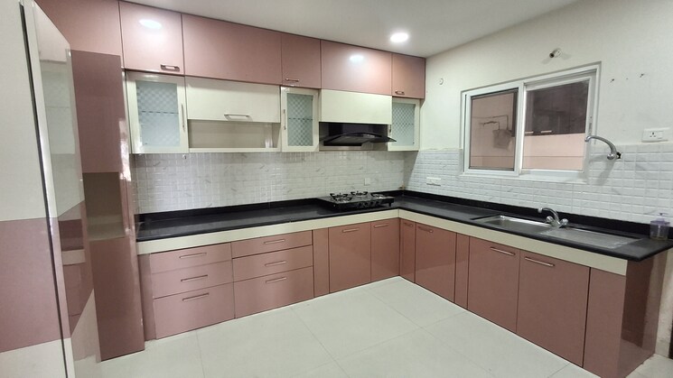 Kitchen, movie-towers 3 Bedroom 2615 Sq.Ft. Apartment In Kokapet Hyderabad 8761038
