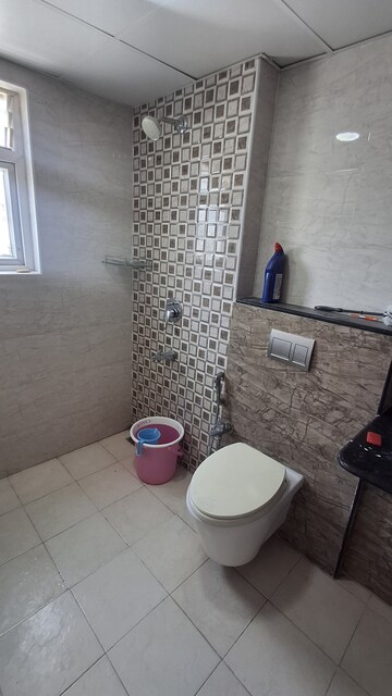 Bathroom in 3 BHK Apartment at Movie Towers, Kokapet – for Rent