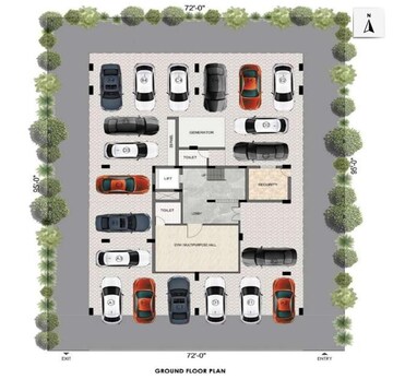 Floor Plan in 2 BHK Apartment at Valasaravakkam – for Sale