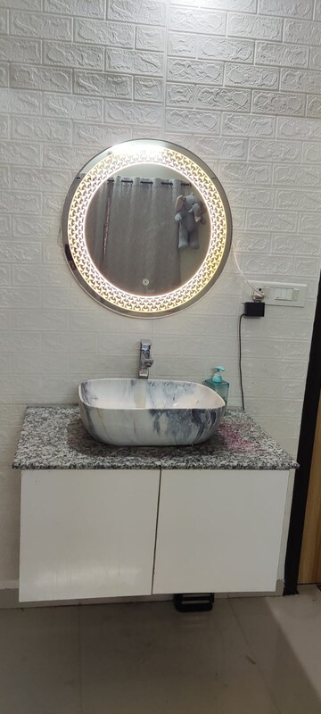 Bathroom in 3 BHK Apartment at Bollineni Bion, Kothaguda – for Rent