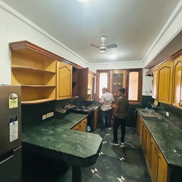 Kitchen in 3 BHK Apartment at Ambience Island Lagoon, National Media Center – for Rent